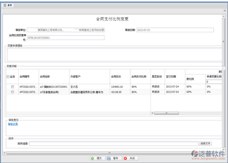 合同支付比例變更評(píng)審
