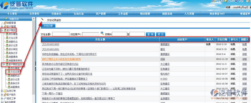 銷售業(yè)務(wù)員交往、跟進聯(lián)系記錄管理