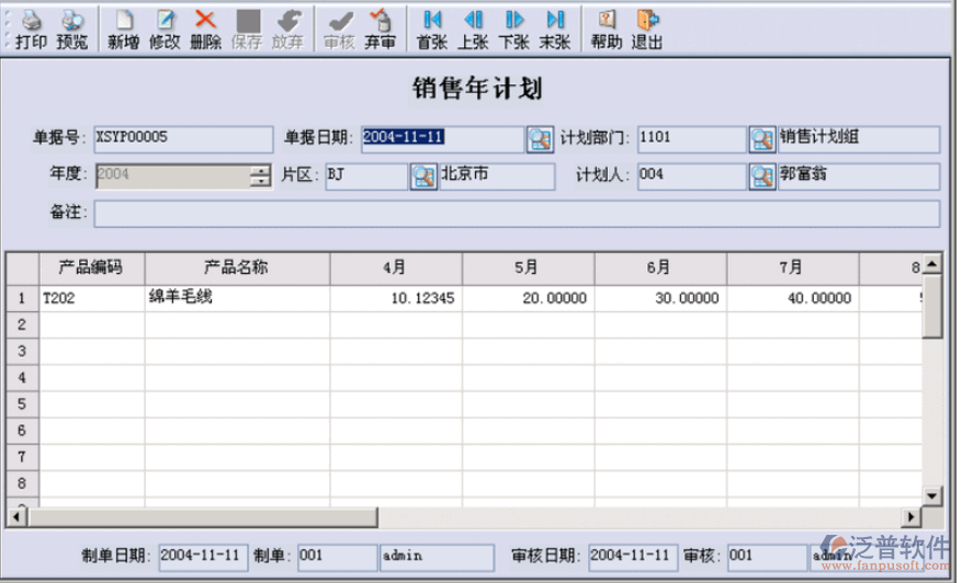 個人銷售計劃管理