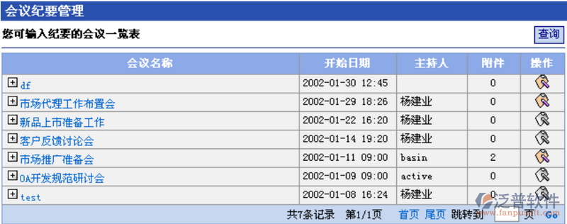 會議紀(jì)要管理