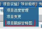 以圖像化的方式展示項目的實施進度以及完成情況