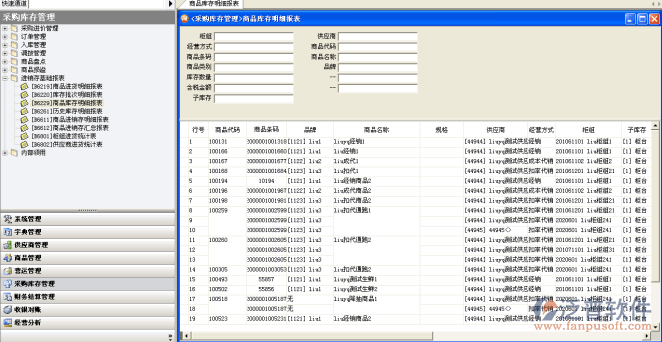 商品庫(kù)存報(bào)表分析
