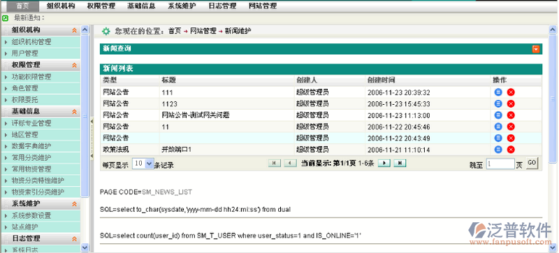 項(xiàng)目管理系統(tǒng)新聞維護(hù)