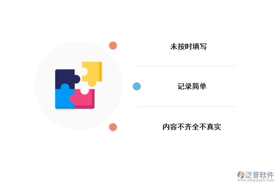 工程日志填寫過程中存在主要的問題