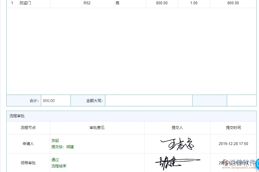 泛普軟件-幕墻工程企業(yè)管理系統(tǒng)中材料退庫明細查詢主要功能