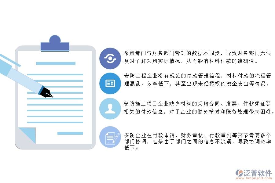 一、 安防工程公司在材料付款管理遇到的問(wèn)題