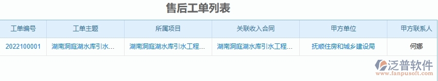 二、 泛普軟件-安防工程系統(tǒng)提升企業(yè)售后工單列表管理的措施