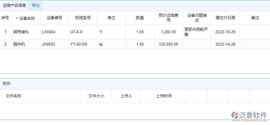三、 泛普軟件-安防工程管理系統(tǒng)如何解決企業(yè)售后派工單列表問題