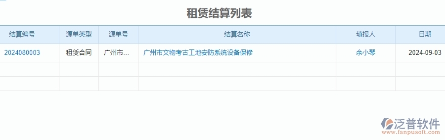 二、泛普軟件-安防工程管理系統(tǒng)如何解決企業(yè)租賃結(jié)算管理的痛點