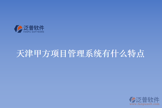  天津甲方項目管理系統(tǒng)有什么特點(diǎn)