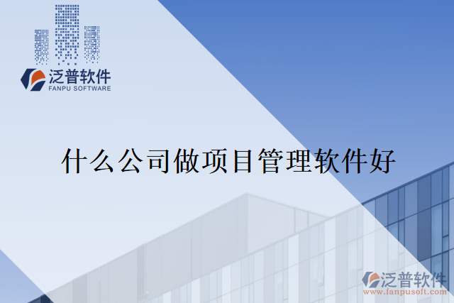 什么公司做項目管理軟件好