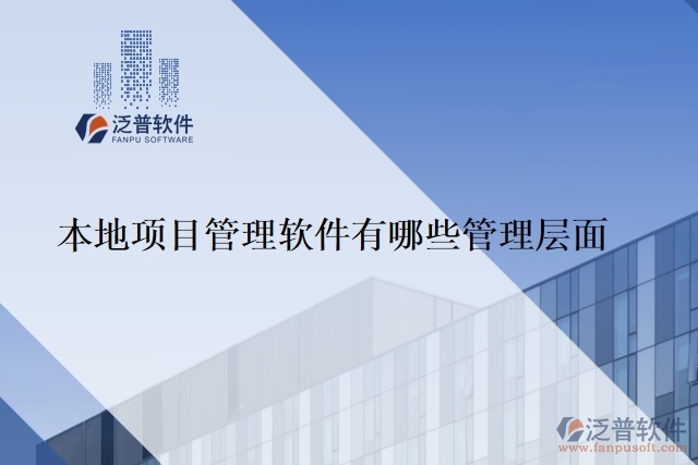 本地 項目管理軟件有哪些管理層面