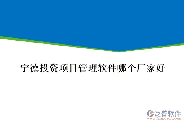 寧德投資項(xiàng)目管理軟件哪個(gè)廠家好