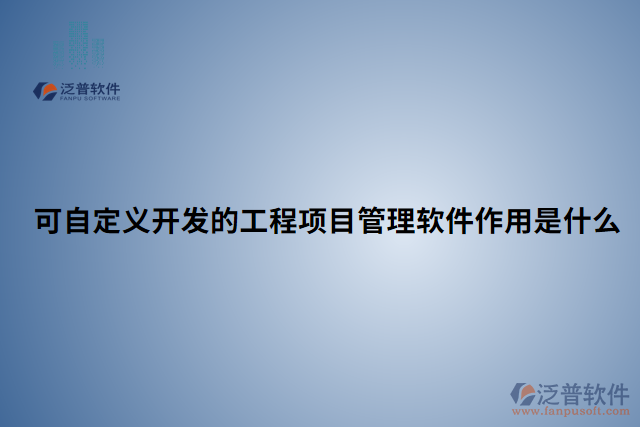 可自定義開(kāi)發(fā)的工程項(xiàng)目管理軟件作用是什么