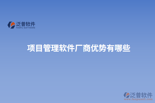 項(xiàng)目管理軟件廠商優(yōu)勢(shì)有哪些