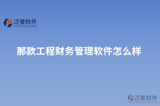 那款工程財務(wù)管理軟件怎么樣