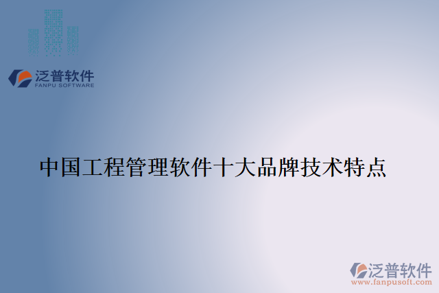 中國工程管理軟件十大品牌技術(shù)特點(diǎn)