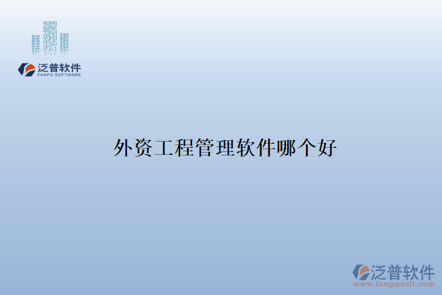 外資工程管理軟件哪個好