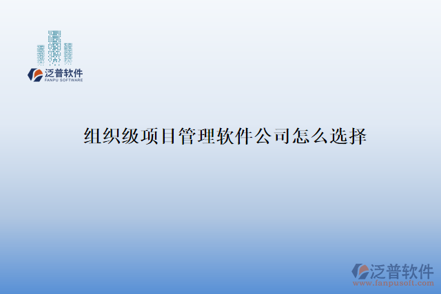 組織級(jí)項(xiàng)目管理軟件公司怎么選擇