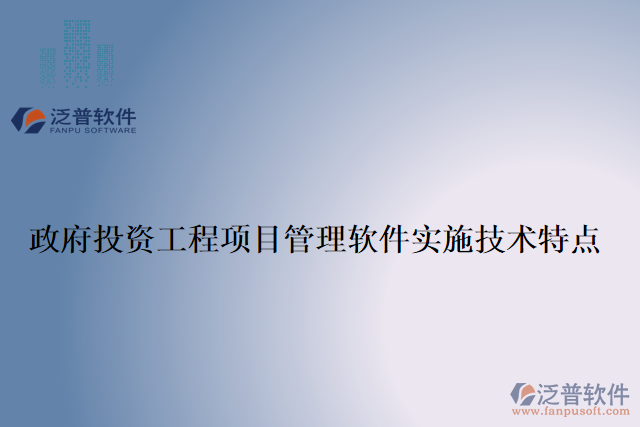 政府投資工程項目管理軟件實(shí)施技術(shù)特點(diǎn)