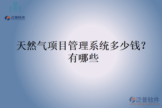 天然氣項(xiàng)目管理系統(tǒng)多少錢？有哪些