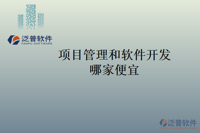 項目管理和軟件開發(fā)哪家便宜