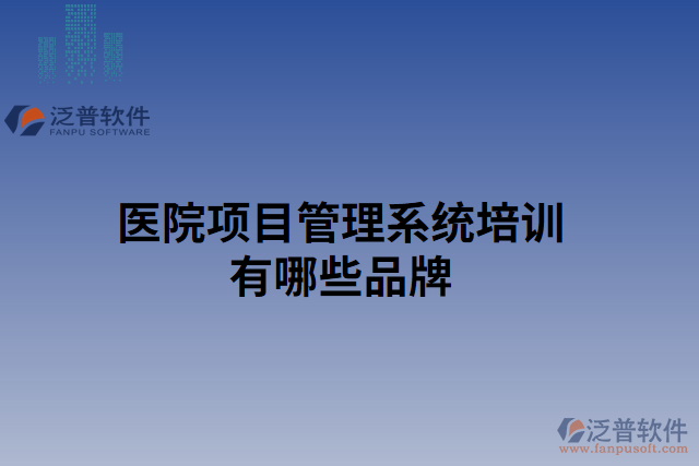醫(yī)院項目管理系統(tǒng)培訓(xùn)有哪些品牌