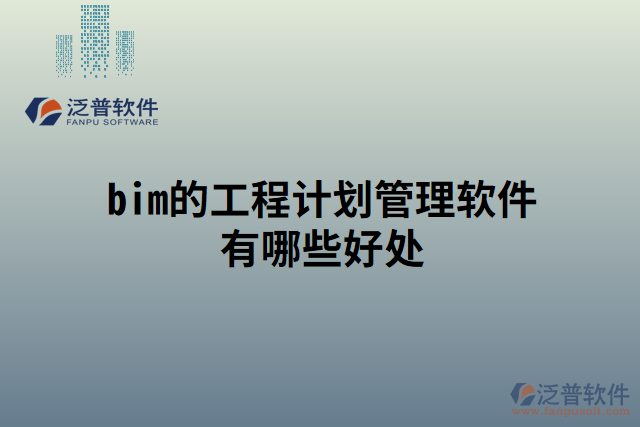 bim的工程計(jì)劃管理軟件有哪些好處