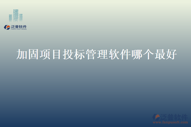 加固項(xiàng)目投標(biāo)管理軟件哪個(gè)最好