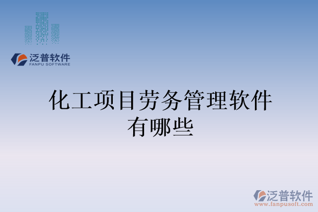 化工項目勞務管理軟件有哪些
