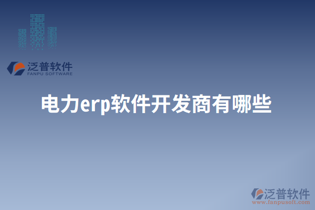 電力erp軟件開(kāi)發(fā)商有哪些