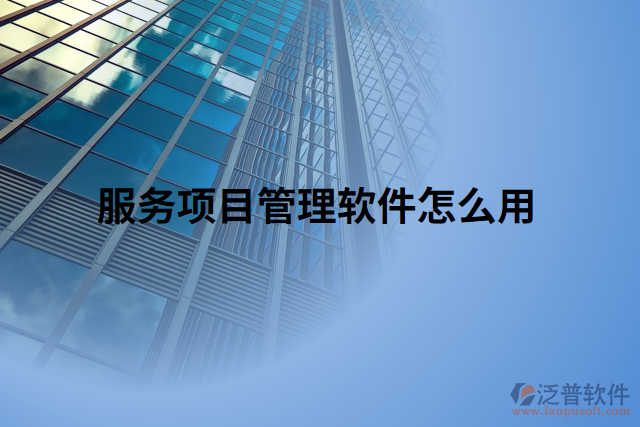 服務項目管理軟件怎么用