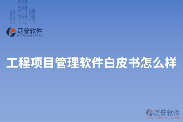 工程項目管理軟件白皮書怎么樣
