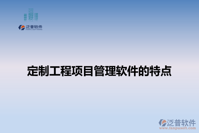 定制工程項目管理軟件的特點
