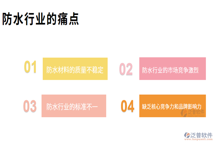 防水行業(yè)現(xiàn)狀及痛點、競爭情況