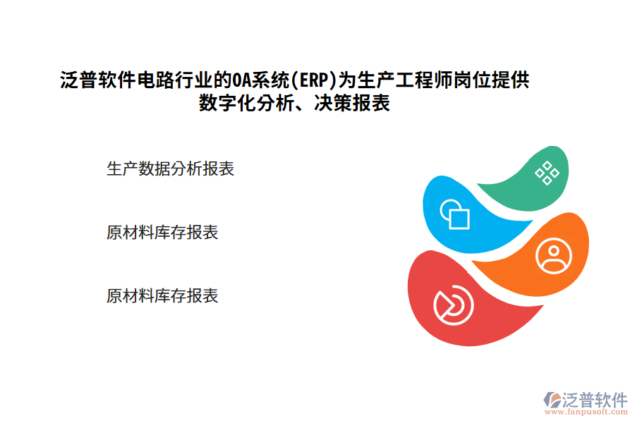 泛普軟件電路行業(yè)的OA系統(tǒng)(ERP)為生產(chǎn)工程師崗位提供數(shù)字化分析、決策報(bào)表