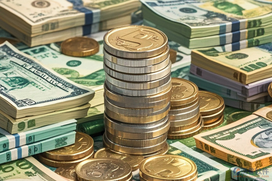 生成一張很多人民幣的卡通圖