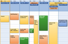 免費(fèi)的日程管理軟件，可以顯示桌面背景的那種？